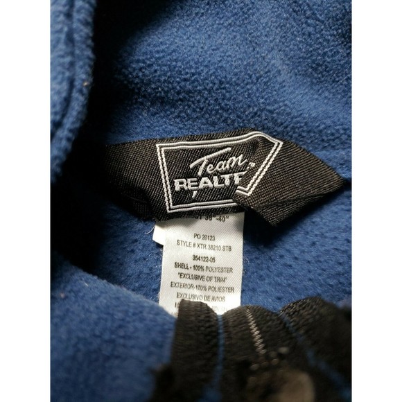 Team Realtree Men's Med Fleece blue Vest  Full Zip Hiking Construction - Picture 7 of 8
